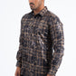 Black Camel Modern Fit Stretch Foil Fashion Shirt Men