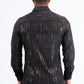black artistic texture foil shirt back platini