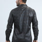 Mens Modern Fit Stretch Foil Fashion Black Shirt