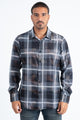 Grid Line Foil Shirt