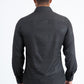 Mens Modern Fit Stretch Foil Fashion Black Shirt
