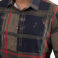 brown bold geometric foil shirt platini
