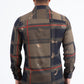 brown bold geometric foil shirt platini