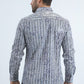 Mens Modern Fit Stretch Foil Fashion Grey Shirt