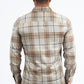 Khaki Modern Fit Stretch Foil Fashion Shirt Men
