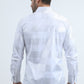 Mens Modern Fit Stretch Foil Fashion White Shirt
