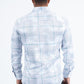 White Modern Fit Stretch Foil Fashion Shirt Men