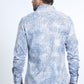 Mens Modern Fit Stretch Foil Fashion White Shirt