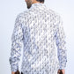 Mens Modern Fit Stretch Foil Fashion White Shirt