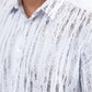 white artistic texture foil shirt detail platini