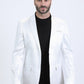 Mens Modern Fit White Blazer