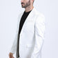 Mens Modern Fit White Blazer