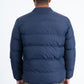 Mens Navy Bubble Jacket with Rib Collar & Cuffs