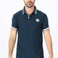 navy platini logo polo front platini