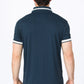 navy platini logo polo back platini