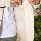 off white double button suede blazer men platini detail