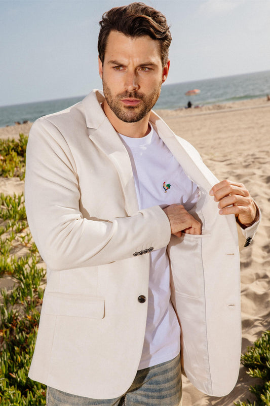 off white double button suede blazer men platini lifestyle