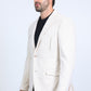 bone suede western blazer double button men platini side