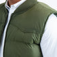 Mens Olive Light Bubble Vest