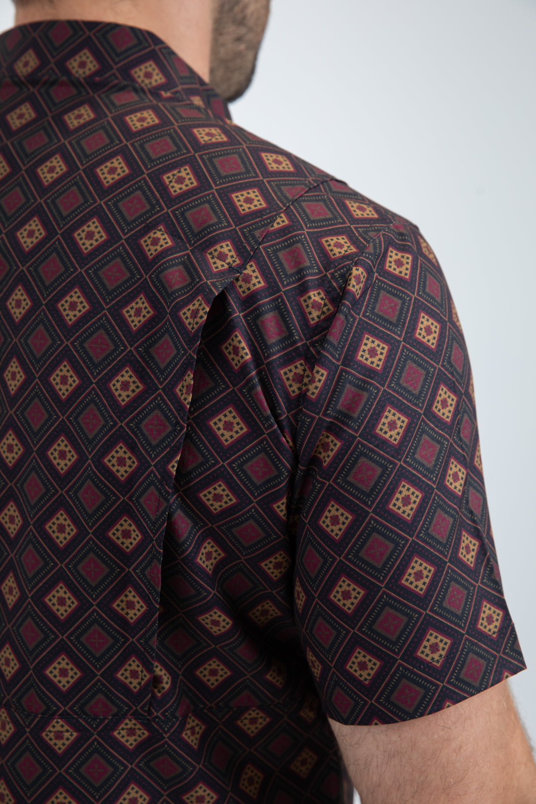 Mens Performance Classic Fit Short Sleeve Black Shirt