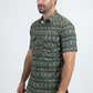 Mens Performance Classic Fit Short Sleeve Green Shirt