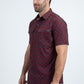 Mens Performance Classic Fit Short Sleeve Red Shirt