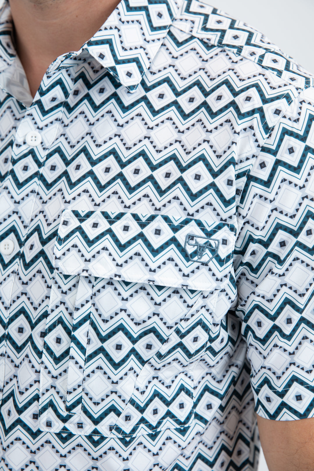 Mens Performance Classic Fit Short Sleeve White Shirt