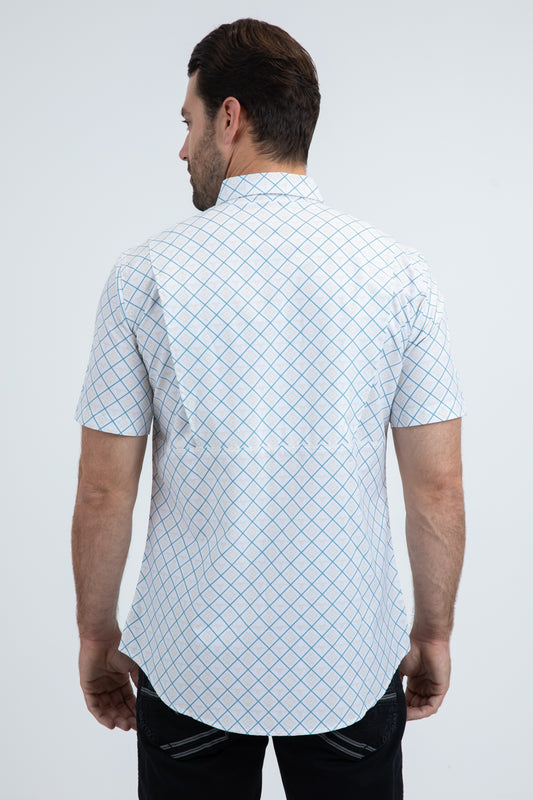 white diamond longhorn performance shirt back platini