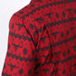 Mens Performance Classic Fit Western Red Short Sleeve Aztec Print Shirt