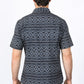 Mens Performance Classic Fit Western Short Sleeve Aztec Print Black Shirt