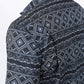 Mens Performance Classic Fit Western Short Sleeve Aztec Print Black Shirt