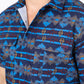 Mens Performance Classic Fit Western Short Sleeve Aztec Print Navy Shirt