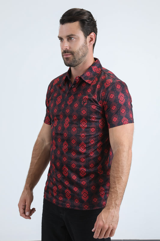 black bold diamond polo side platini