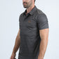 Mens Performance Fabric Modern Fit Stretch Aztec Print Olive Polo