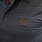 Mens Performance Fabric Modern Fit Stretch Aztec Print Olive Polo