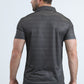 Mens Performance Fabric Modern Fit Stretch Aztec Print Olive Polo