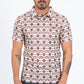 beige horizontal lineal polo front platini
