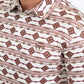 beige horizontal lineal polo detail platini