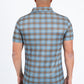 slate plaid print polo men back