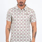 beige performance polo men front