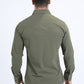 Men's Performance Western Long Sleeve Green Shirt