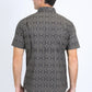 Mens Performance Western Short Sleeve Aztec Print Black/Brown Shirt