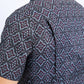 Mens Performance Western Short Sleeve Aztec Print Black/Burgundy Shirt