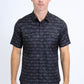 Mens Performance Western Short Sleeve Aztec Print Black Shirt