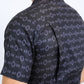 Mens Performance Western Short Sleeve Aztec Print Black Shirt