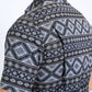 Mens Performance Western Short Sleeve Aztec Print Black Shirt