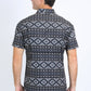 Mens Performance Western Short Sleeve Aztec Print Black Shirt