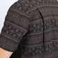 Mens Performance Western Short Sleeve Aztec Print Black Shirt