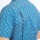 Mens Performance Western Short Sleeve Aztec Print Blue Shirt