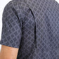 Mens Performance Western Short Sleeve Aztec Print Charcoal Shirt